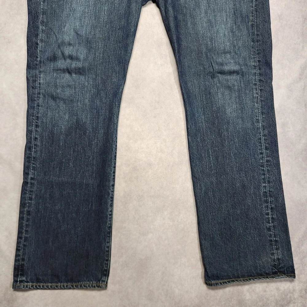 Polo Ralph Lauren Classic 867 Mens Blue Medium Wash Straight Leg Jeans 42x36